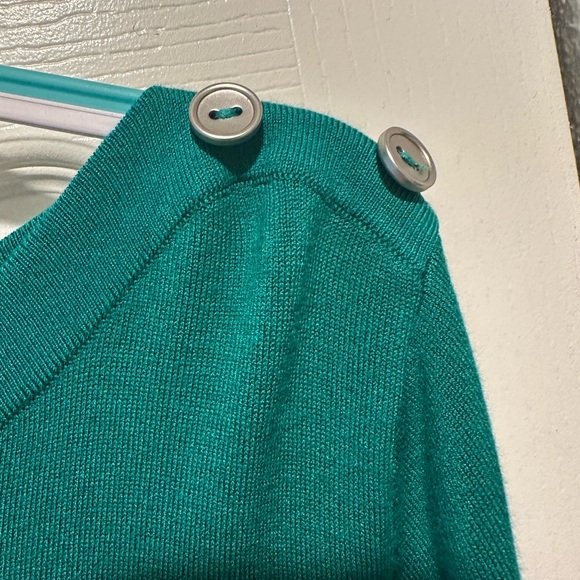 Long Tall Sally Green Long Sleeve Sweater Large (12/14) Long - Picture 2 of 4